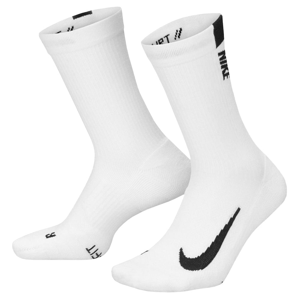 Nike Court Multiplier Max 2 Pack Socks - White/Black