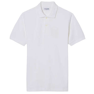 Lacoste Men's Embroidered Petit Pique Polo - White