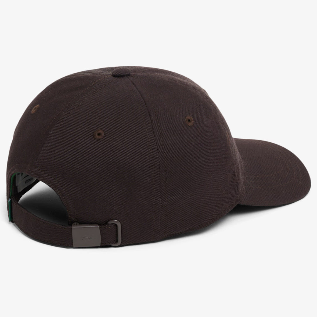 Lacoste Cotton Twill Printed Cap - Brown