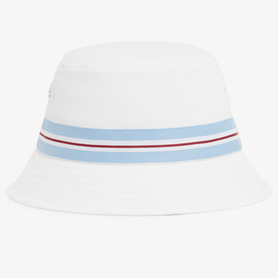 Lacoste Archive Cotton Twill Bucket Hat - White