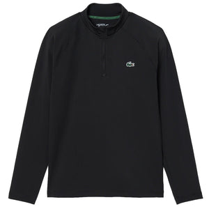 Lacoste Men's Ultra Dry Sport 1/4 Zip Long Sleeve - Black