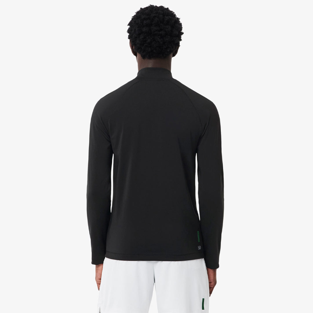 Lacoste Men's Ultra Dry Sport 1/4 Zip Long Sleeve - Black