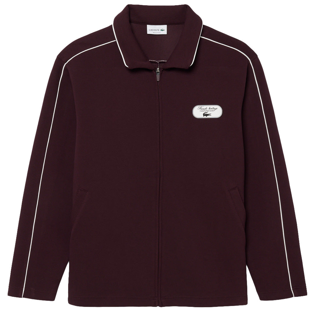 Lacoste Men's Heritage Badge Accent Sweatshirt - Oxalis/Flour