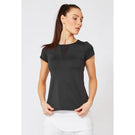 Lija Women's Must Haves Deep V Top - Black