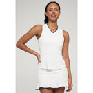 Lija Women's Must Haves Victory Tank - White/Dark Navy