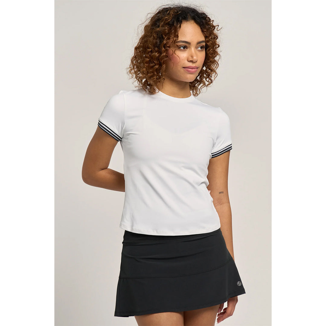 Lija Women's Must Haves Division Tee - White/Black
