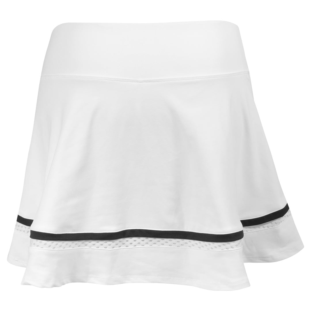 Lija Women's Must Haves Banded Arena Skort - White/Black