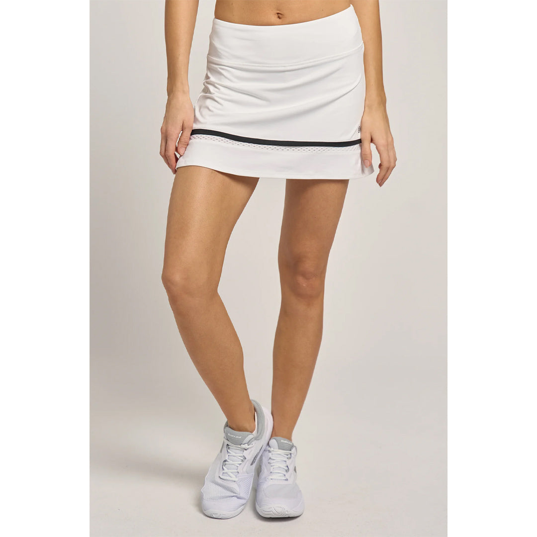 Lija Women's Must Haves Banded Arena Skort - White/Black