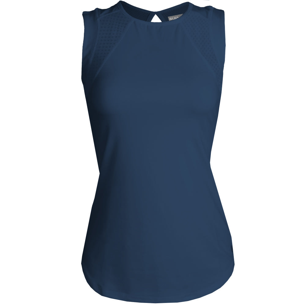 Lija Women's Power Tank - Navy Blue