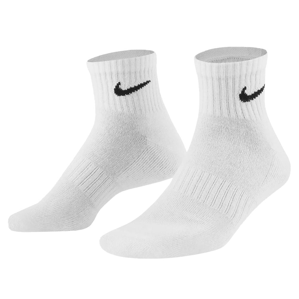 Nike Everyday Cushioned Ankle 3 Pack Socks - White/Black