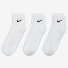 Nike Everyday Cushioned Ankle 3 Pack Socks - White/Black