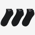 Nike Everyday Cushioned Low Cut 3 Pack Socks - Black