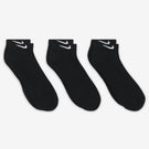 Nike Everyday Cushioned Low Cut 3 Pack Socks - Black