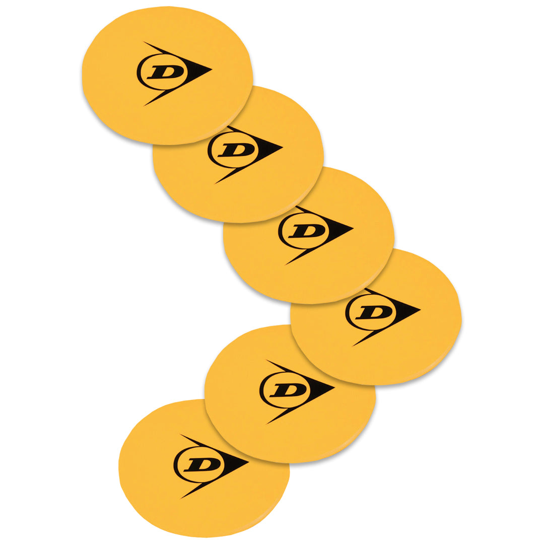 Dunlop On Court Target 6 Pack - Yellow
