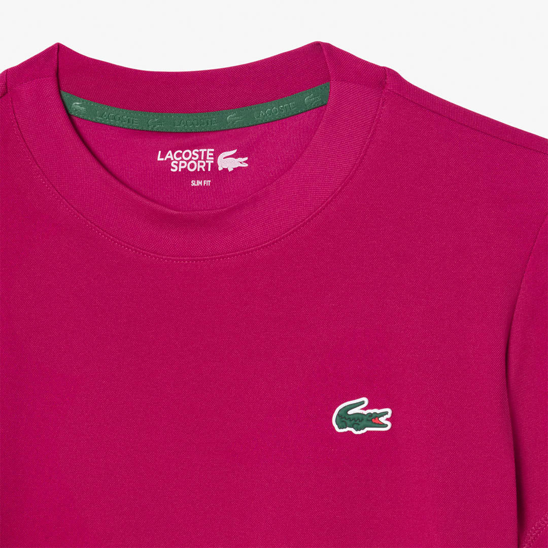 Lacoste Women's Ultra Dry Stretch Sport Tee - Rubine Red