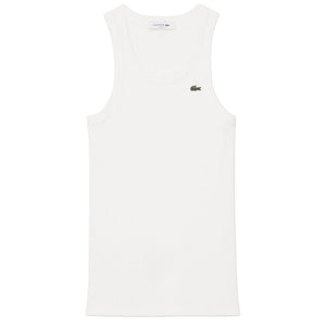Lacoste Women's Cotton Rib Tank - White