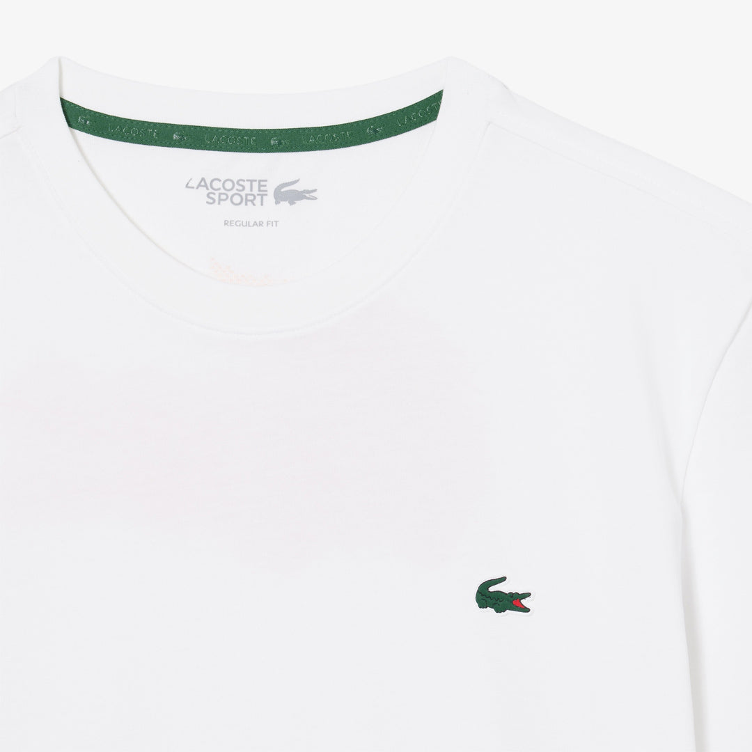 Lacoste Men's Ultra Dry Crocodile Printed Tee - White