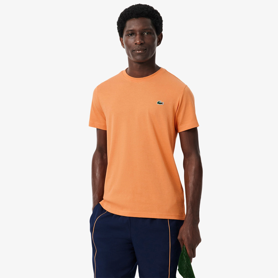 Lacoste Men's Ultra Dry Crocodile Graphic Tee - Orange