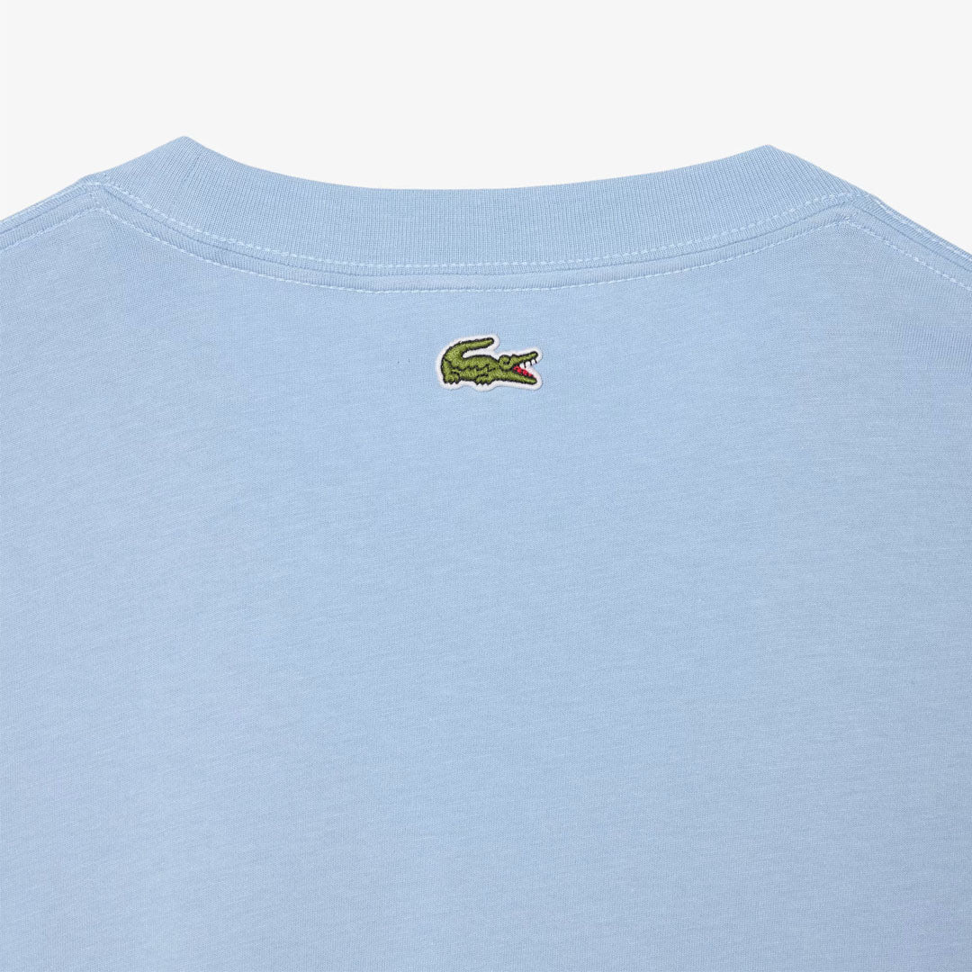 Lacoste Men's Printed Tennis Tee - Light Blue