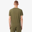 Lacoste Men's Ultra Dry Printed Tee - Khaki Green