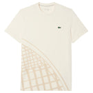 Lacoste Men's Ultra Dry Printed Tee - Cream