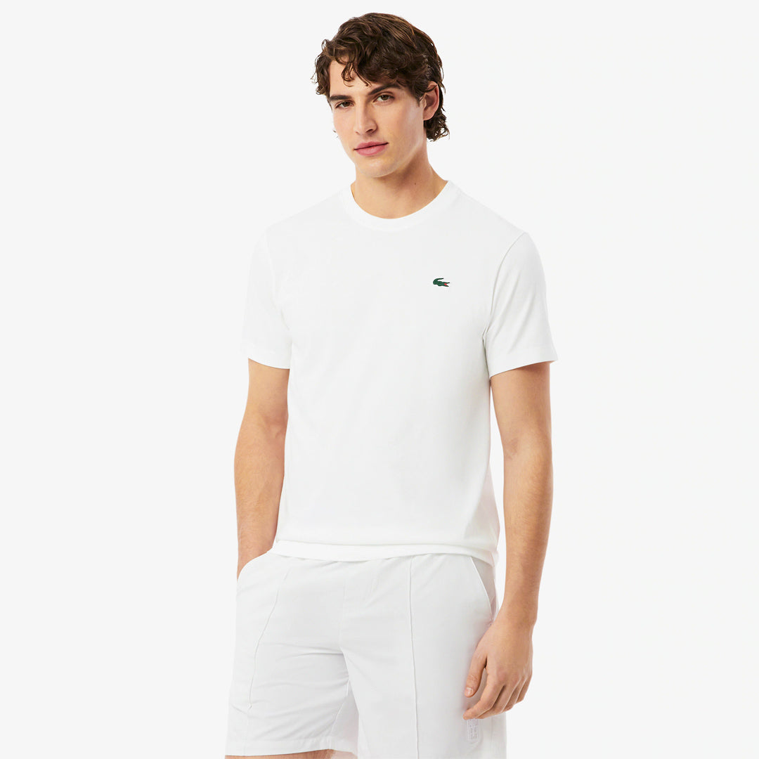 Lacoste Men's Ultra Dry Printed Tee - White