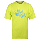 Fila Men's Drip Graphic Tee - Neon Yellow/Blue