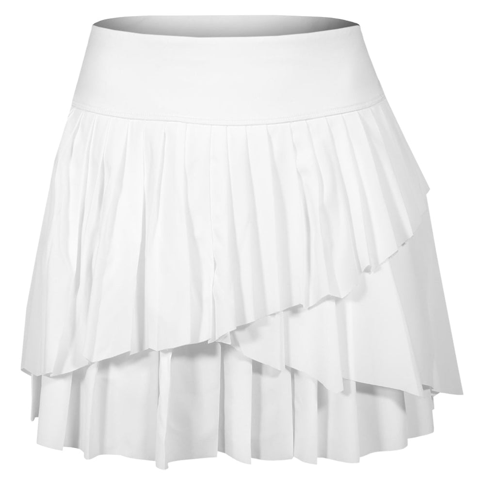 Fila Women's Essentials Asymmetrical Pleated Skort - White