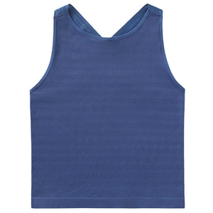 Fila Women's Ace Seamless Tank - Skipper Blue