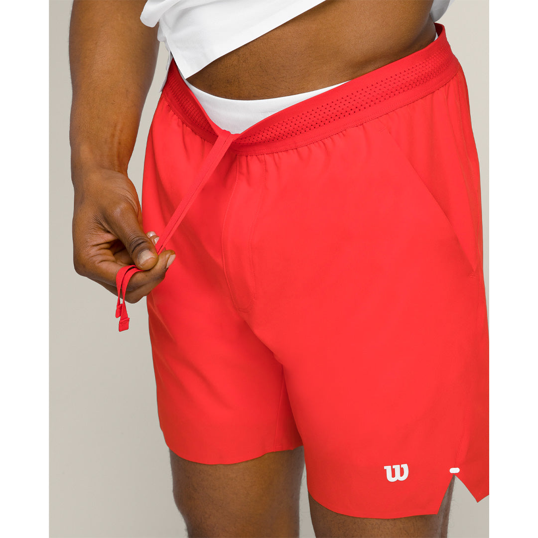 Wilson Men's Tournament V2 7" Unlined Short - Infrared