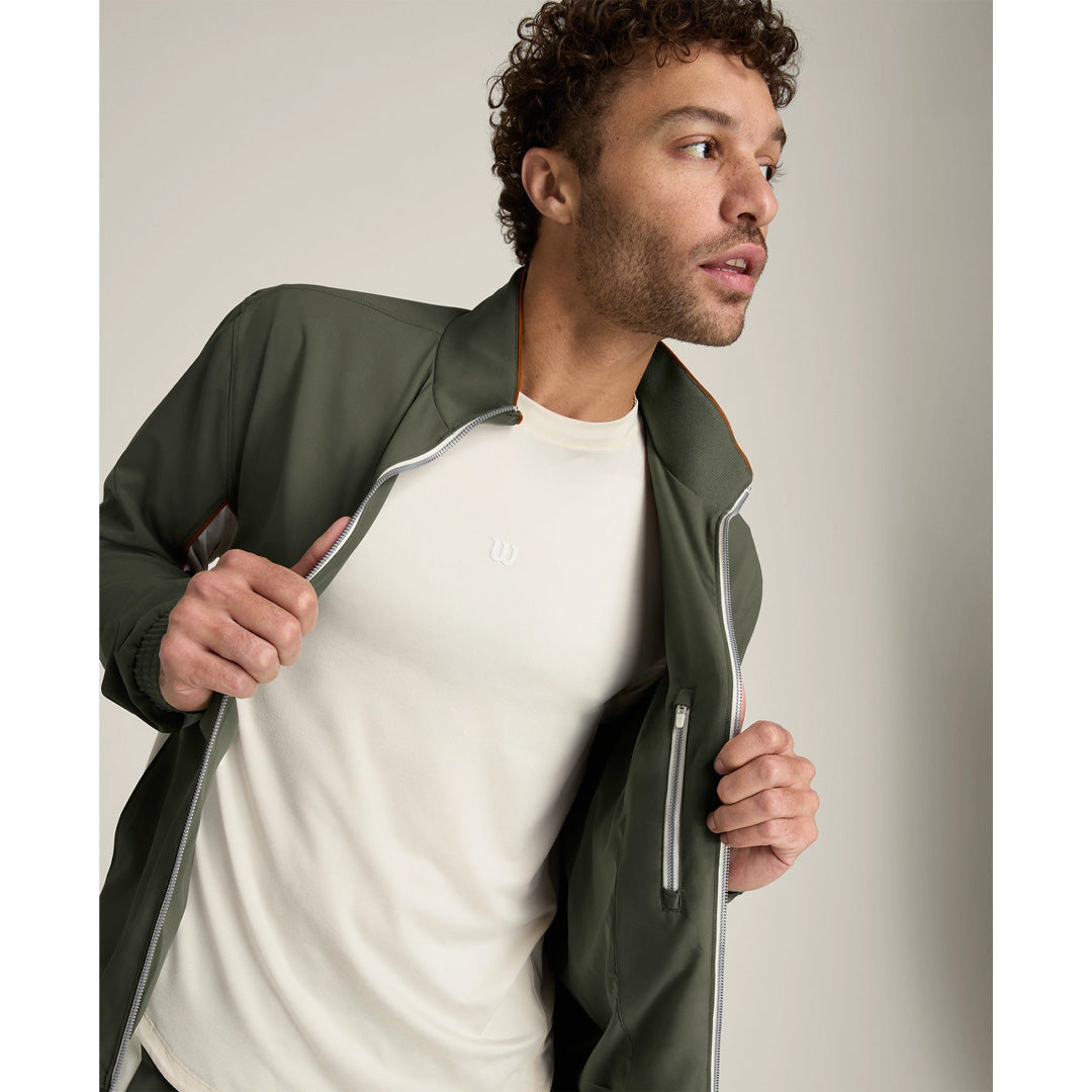 Wilson Men's Grand Slam Colourblock Jacket - Grape Leaf