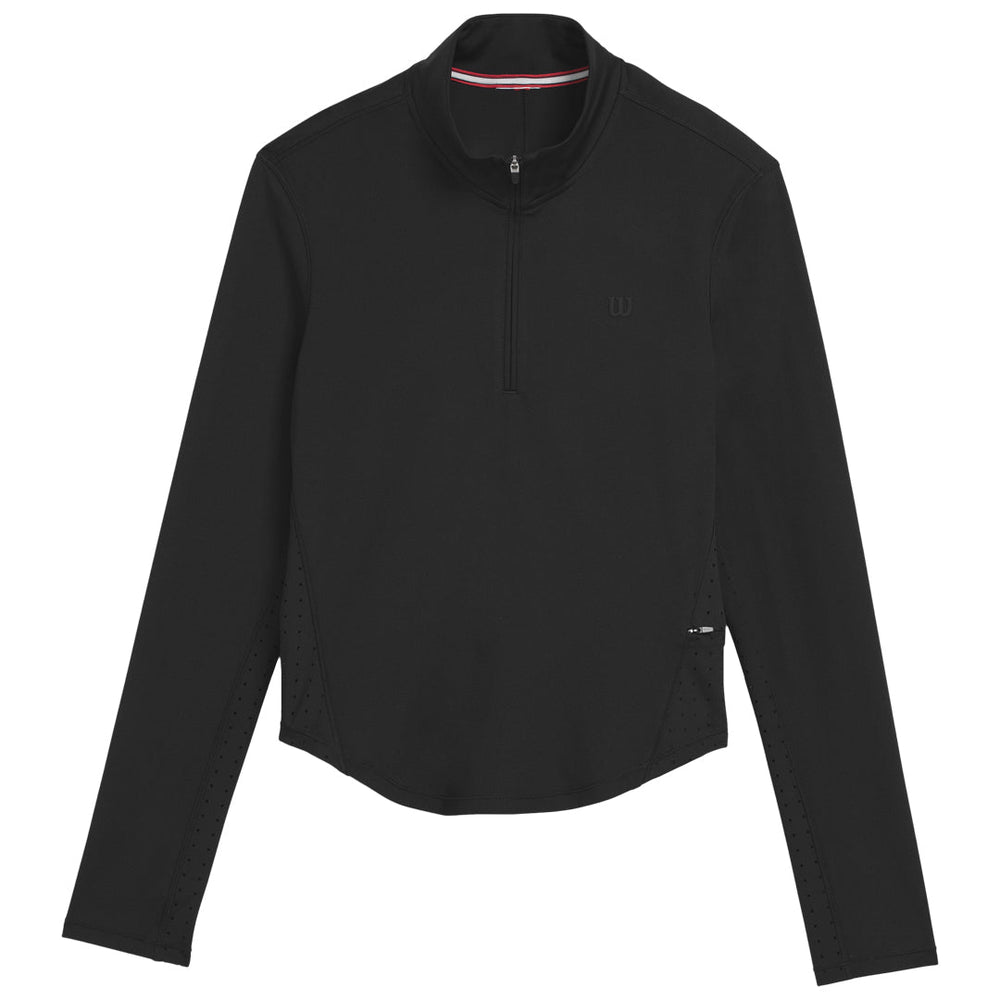 Wilson Women's Brentwood 1/2 Longsleeve Zip - Black