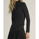 Wilson Women's Brentwood 1/2 Longsleeve Zip - Black