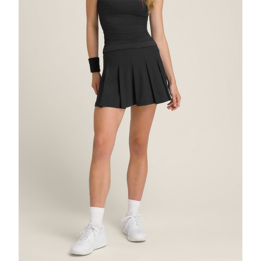 Wilson Women's Classic Pleated Mini Skort - Black