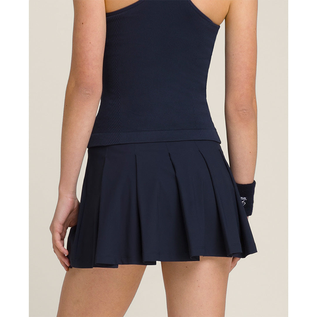 Wilson Women's Classic Pleated Mini Skort - Navy