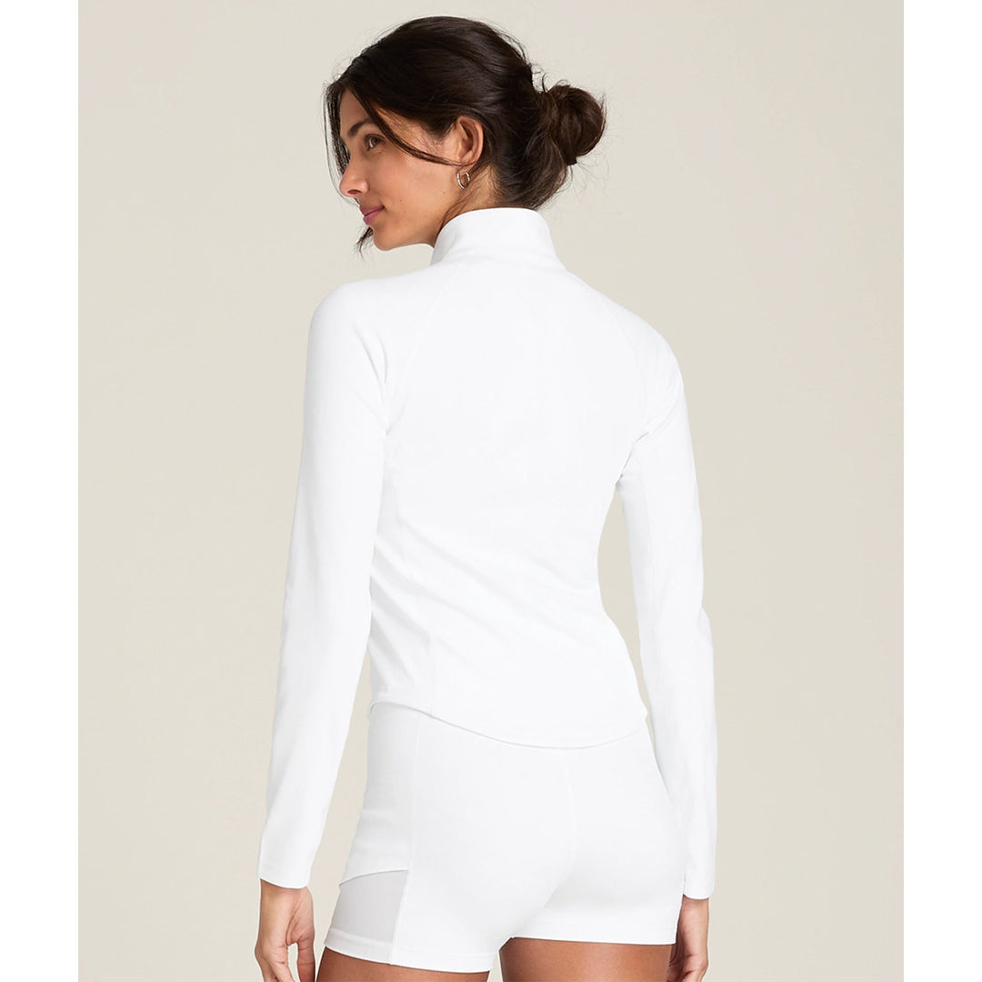 Wilson Women's Baseline 1/2 Zip Long Sleeve - White