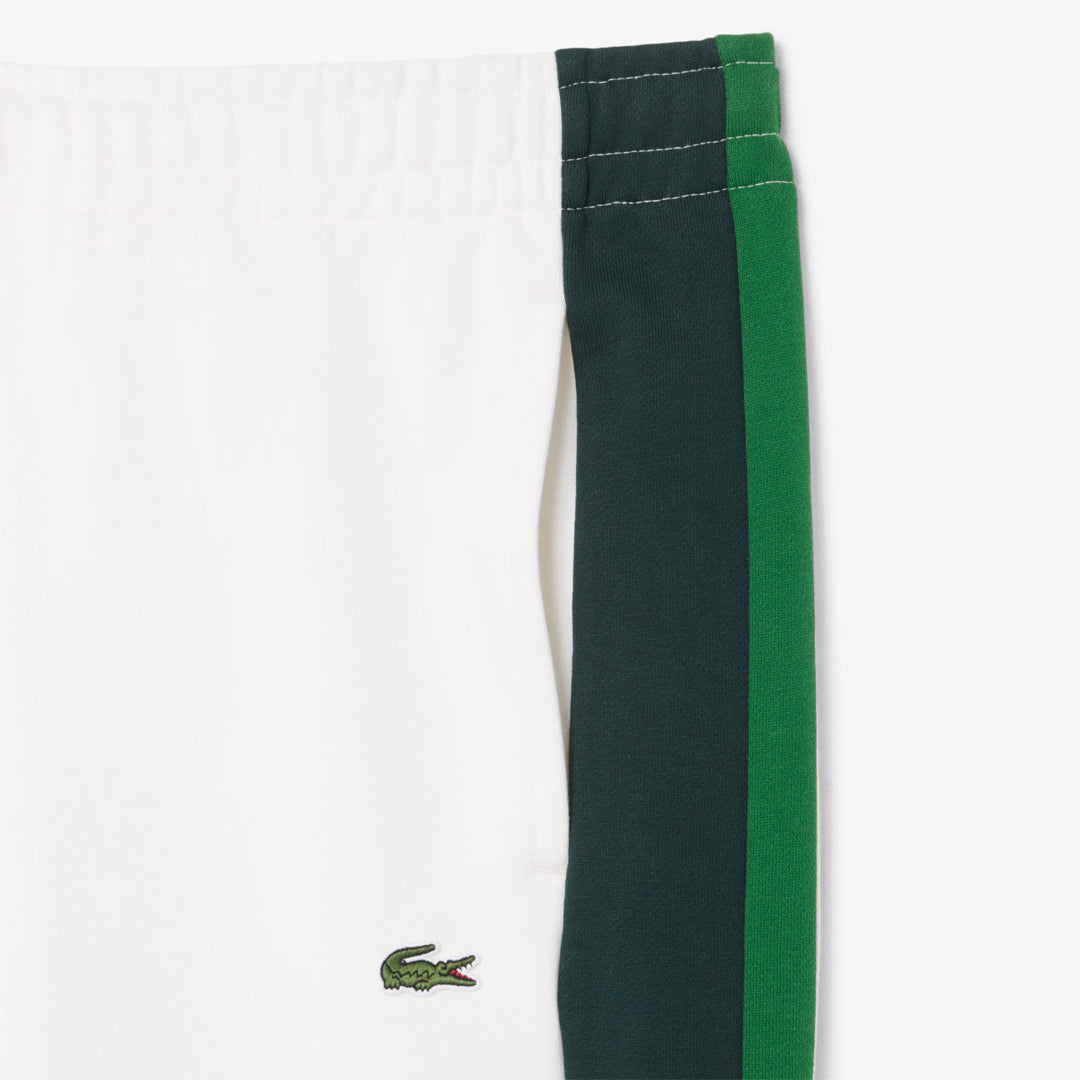 Lacoste Men's Colour Block Sweat Pants - Flour/Sinople