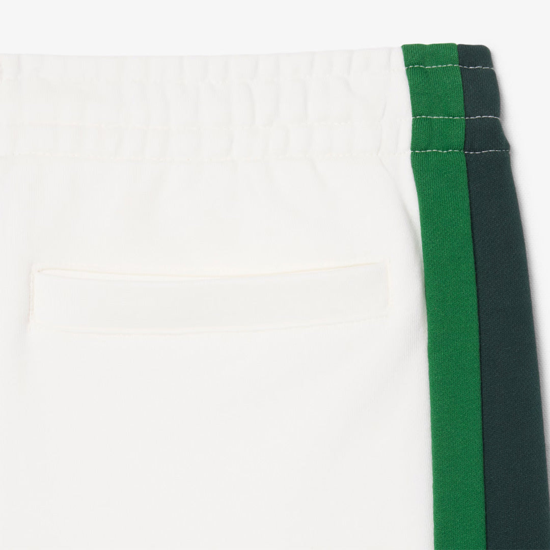 Lacoste Men's Colour Block Sweat Pants - Flour/Sinople