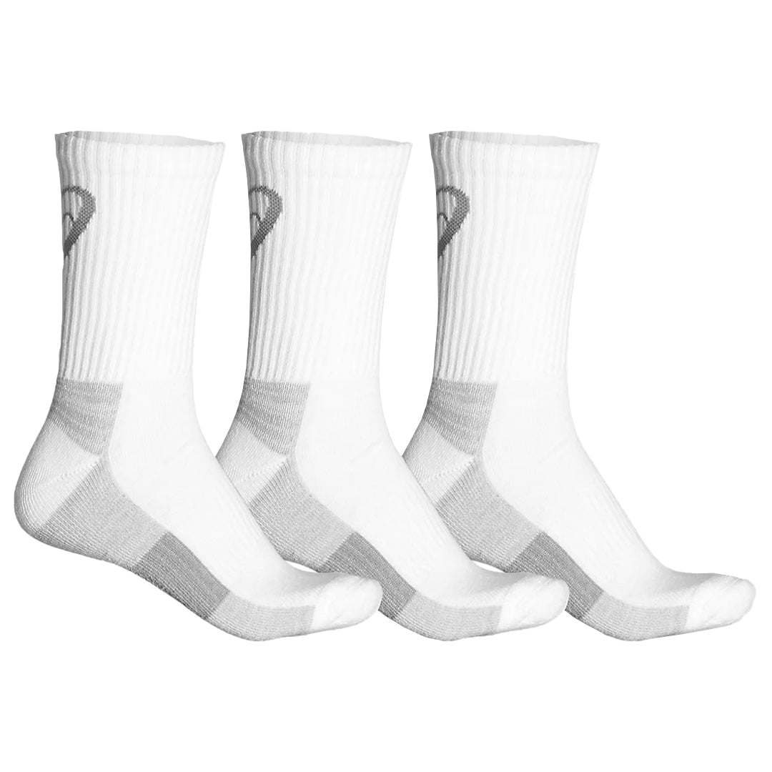 Asics Training Crew 3 Pack Socks - White