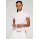 Lija Women's Don't Stop Me Now Sly Zip Mock Top - Blush