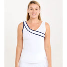 Sofibella Women's Indigo 25" Tank - White