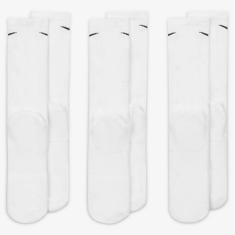 Nike Everyday Cushioned Crew 3 Pack Socks - White