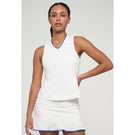 Lija Women's Hot Shot Victory Top - White/Royal Blue