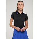 Lija Women's Hot Shot Classic Polo - Black/Royal Blue