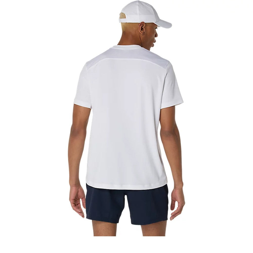 Asics Men's Court Short Sleeve Tee - Brilliant White
