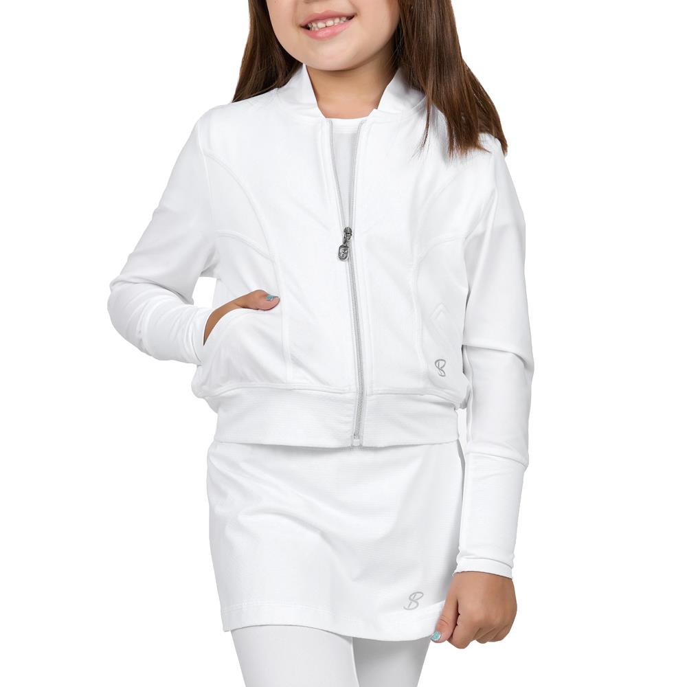Sofibella Girls Center Line Jacket - White