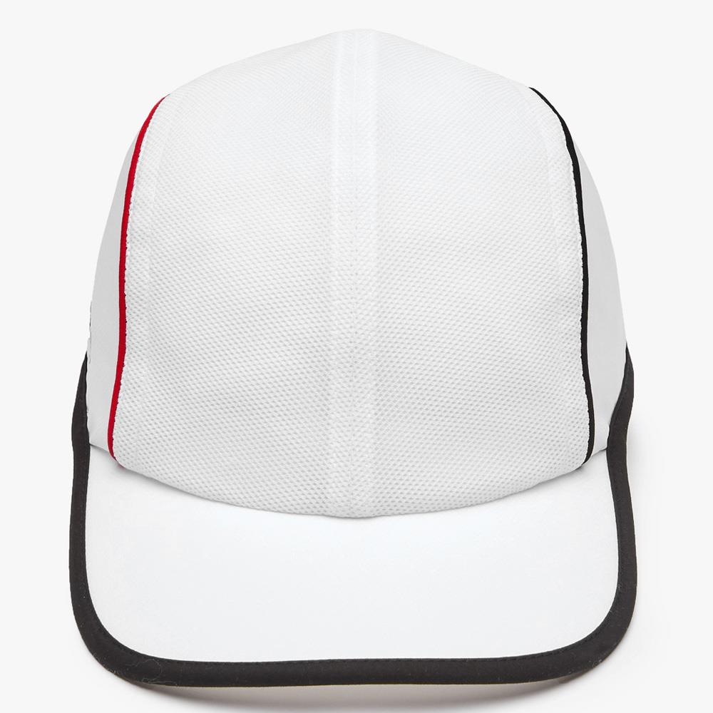 Lacoste Men's Sport Mesh Panel Light Cap - White