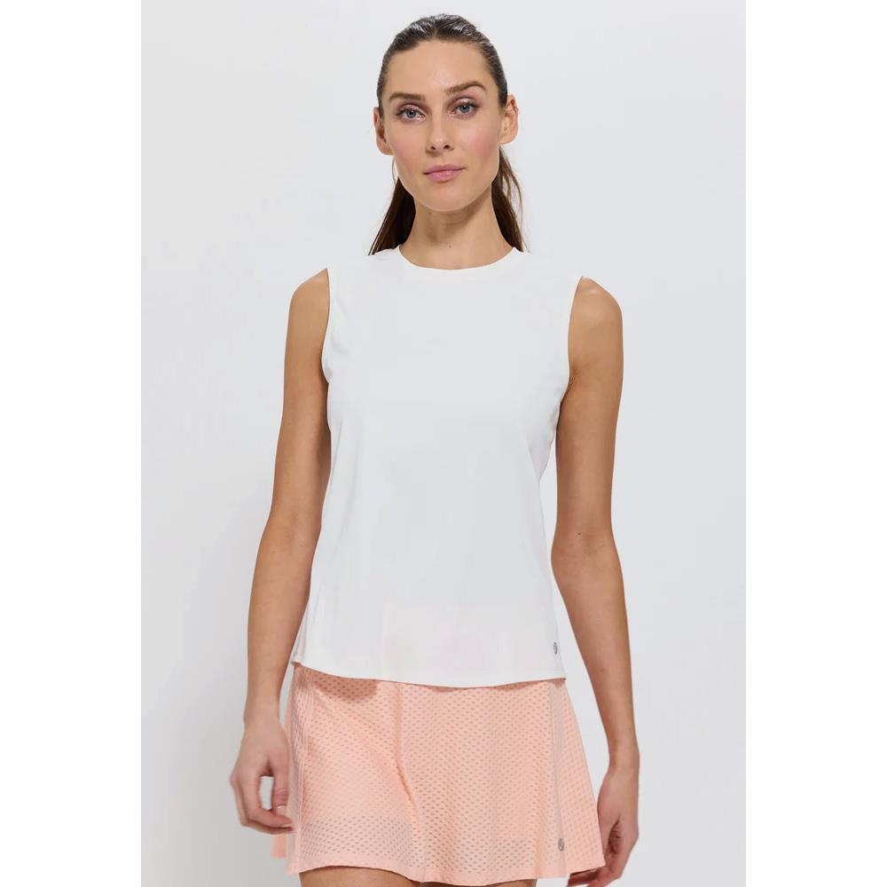 Lija Women's Split Tank - White