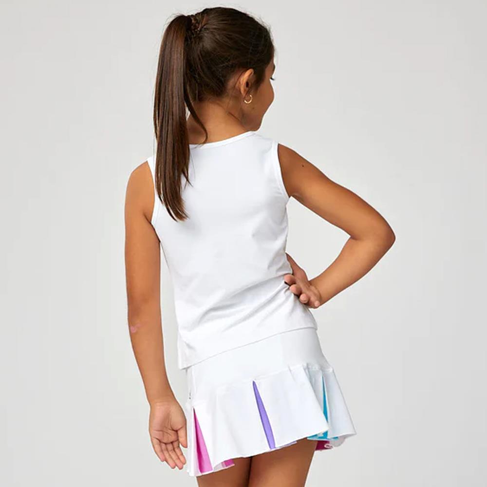 Sofibella Girls Spectrum Pleat Skort - White
