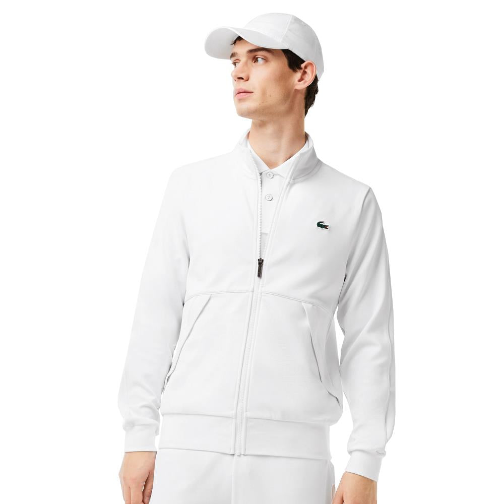 Lacoste Men's Sport Full Zip Jacket - White – Merchant of Pickleball